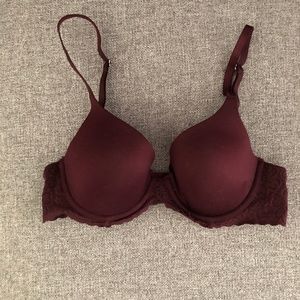 Aerie Burgundy Bra 32C